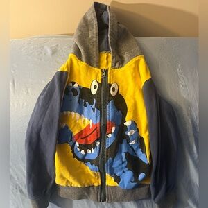 Colorful Dinosaur Full Zip Hoodie